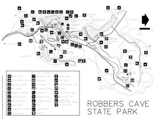View Robbers Cave State Park Map