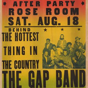 A poster advertises a Tulsa performance by The Gap Band.
