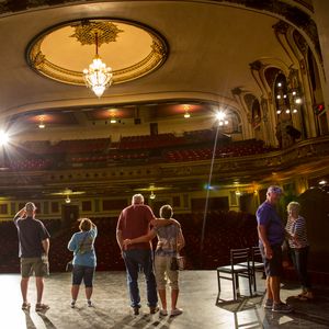 Stop at the historic Coleman Theatre in Miami during a Route 66 road trip.