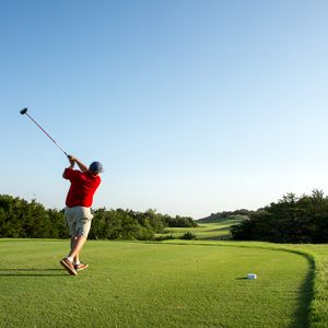 Book a tee time at the 18-hole Roman Nose State Park Golf Course, which offers sloping bent grass greens, Bermuda grass tees and fairways, natural hazards, lake views, canyon walls and mesas. Photo by Lori Duckworth/Oklahoma Tourism.