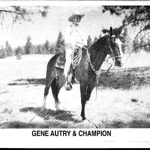 Gene Autry and his horse Champion helped popularize cowboy culture in America.