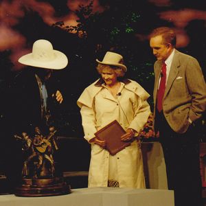 Bill Rains, Mae Boren Axton and Ralph Emery appear on the television program "Nashville Now."