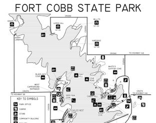 Fort Cobb State Park Map