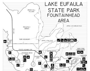 View Lake Eufaula State Park Map