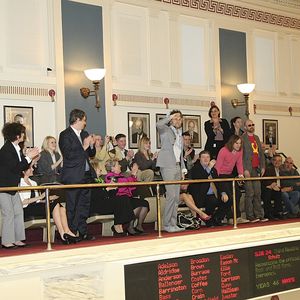 The Flaming Lips receive applause in the Oklahoma State Capitol. 