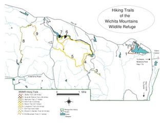 View Wichita Mountains Wildlife Refuge Trail System Map