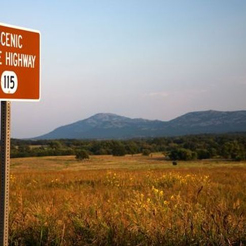 The Wichita Mountains Scenic Byway in southwest Oklahoma is a virtual paradise for motorcyclists and road bikers.