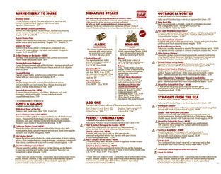 View Outback Steakhouse Menu