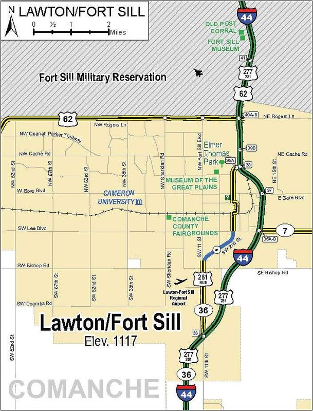 Lawton/Ft. Sill Map