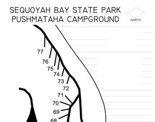Sequoyah Bay Pushmataha Campground Map.