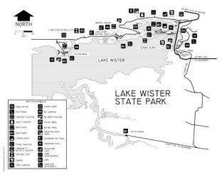 View Lake Wister State Park Map