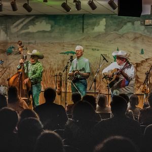 The Byron Berline Band performs at the Double Stop Fiddle Shop in 2016