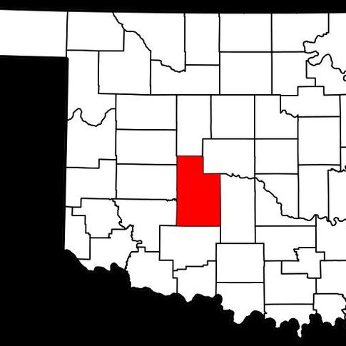 Caddo County in southwest Oklahoma.