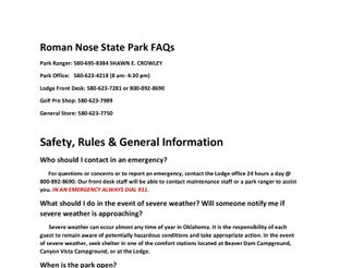 Roman Nose FAQs