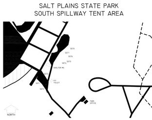 View the South Spillway Tent Area map.