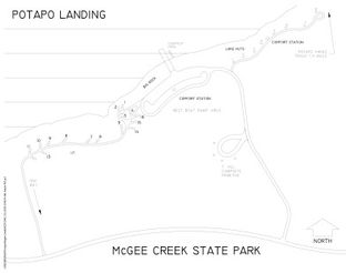 Potapo Landing Campground Map