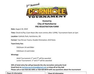 Tournament Registration Form