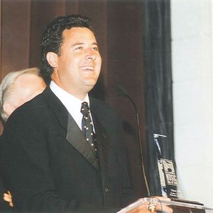 Vince Gill at his Induction Ceremony into the Oklahoma Music Hall of Fame in 1999.