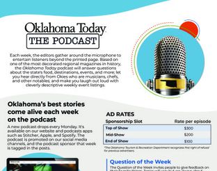 Oklahoma Today Podcast Rate Card