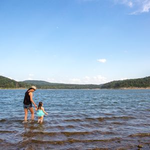 Soak up some sun on the beach and cool off with a swim in Lake Tenkiller at Cherokee Landing State Park. Photo by Lori Duckworth/Oklahoma Tourism.