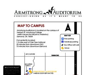 View Map to Armstrong Auditorium