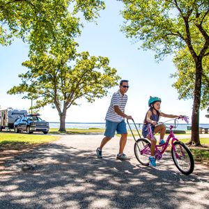 Explore Bernice Area's trails by foot or bike. Photo by Megan Rossman.