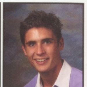 All-American Rejects band member Tyson Ritter smiles for his yearbook photo at Stillwater High School.