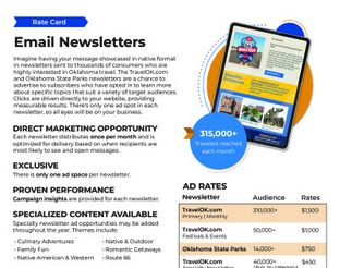 Email Newsletter Rate Card