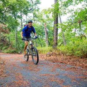 Enjoy a bike ride, quick jog or walk on Sequoyah State Park's multi-use trails. Photo by Lori Duckworth/Oklahoma Tourism.