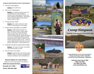 View Camp Simpson Brochure