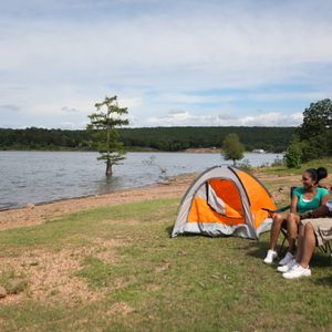 Pack up your camping gear and prepare for a night under the stars at Sequoyah Bay State Park. Photo by Rebekah Morrow.