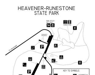 View Heavener Runestone Park Map