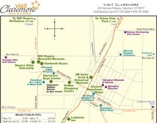 Map of Claremore