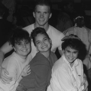 Kristin Chenoweth, center, with classmates during her time at Oklahoma City University.