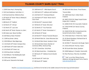 Tillman County Heritage Barn Quilt Trail