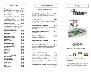 View Richey's Grill Menu