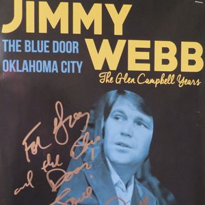 Jimmy Webb poster on the wall at The Blue Door