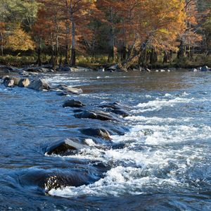 Anglers flock to Beavers Bend State Park for prime fishing in Broken Bow Lake and Mountain Fork River.