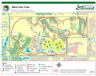 Mitch Park trail map.