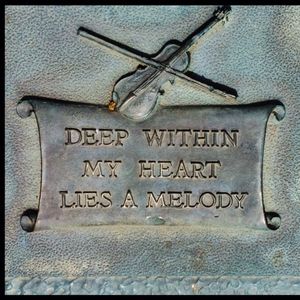 Bob Wills' grave bears these iconic lyrics. The grave is located in Tulsa's Memorial Park Cemetery.
