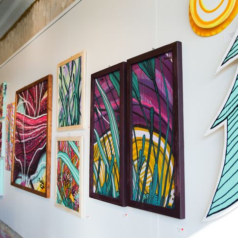 Take home stunning paintings created by Oklahoma artists after shopping in Oklahoma City's Plaza District.
