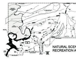 View McGee Creek Natural Scenic Recreation Area Hiking Trail Map