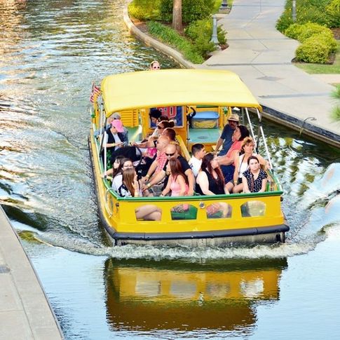 Embark on a Bricktown Water Taxi tour of the Bricktown Canal.