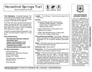 View Horsethief Springs Trail Map