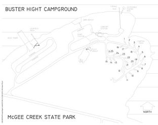 Buster Hight Campground Map