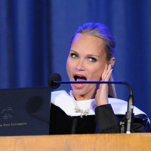 Kristin Chenoweth at the Oklahoma City University May 2013 graduation where she was awarded an Honorary Doctorate of Humane Letters.