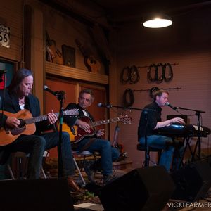(Left to right) Dustin Welch, Kevin Welch, Michael Fracasso and John Fullbright perform at The Blue Door in 2014