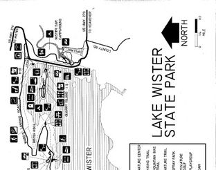 Map of Lake Wister State Park