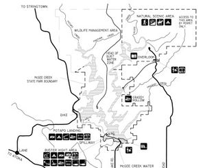 McGee Creek State Park Map