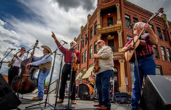 The Byron Berline Band performs in Guthrie in 2015